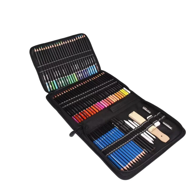 Bview Art Professional 95 PCS Drawing Art Supplies Colored Sketch Pencil Set for Artists and Beginners