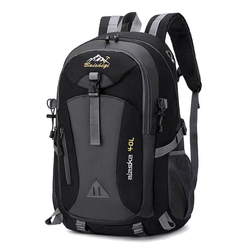Outdoor Hiking Backpack 40L Large Capacity Lightweight Travel Bag Waterproof Cycling Schoolbags for Men and Women
