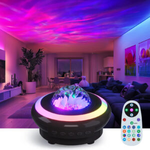 Aurora Borealis Star Starry Ocean Wave Projector LED Tabletop Music Speaker Player Night Light Northern Lamp