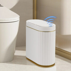 Automatic Waste Bins with Sensor for Indoor Household Waterproof Bathroom Dustbin Smart Home Products Smart Trash Can