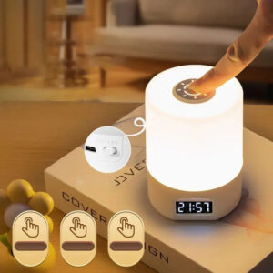 USB Chargeable LED Modern Sleep Lamp Clock Baby Night Light Touch Control Smart Home Product