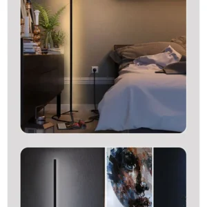Indoor Home Decor Smart Corner Floor Standing Standard Lamp Lighting Modern Stand Floor Light LED RGB Floor Lamps