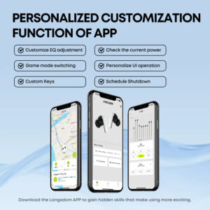 2025 APP Customization TWS Audifonos Gaming Wireless Earphone ANC Noise Cancelling Earbud 6.0 HiFi Ecouteur Bluetooth Headphones