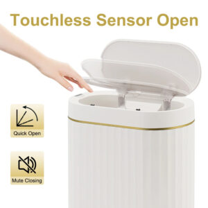 Automatic Waste Bins with Sensor for Indoor Household Waterproof Bathroom Dustbin Smart Home Products Smart Trash Can