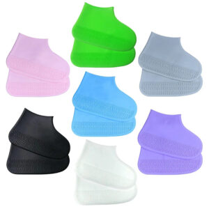 Waterproof Shoe Covers Non-Slip Water Resistant Overshoes Silicone Rubber Rain Shoe Cover Outdoor Cycling Protectors
