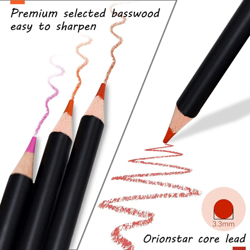 Bview Art Professional 95 PCS Drawing Art Supplies Colored Sketch Pencil Set for Artists and Beginners