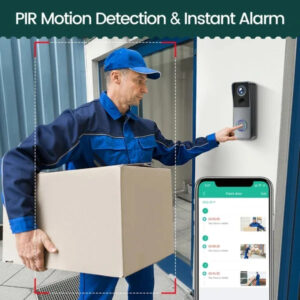 1080P HD Video Doorbell Intercom Night Vision Smart 2-Way Calling Doorbell Camera Waterproof Smart Wireless Door Phone