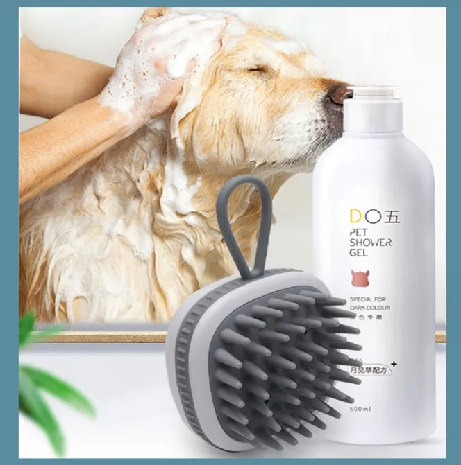 Hot Selling Silicone Scalp Massager Shampoo Brush Hair Scrubber with Soft Silicone Bristles Scalp Scrubber