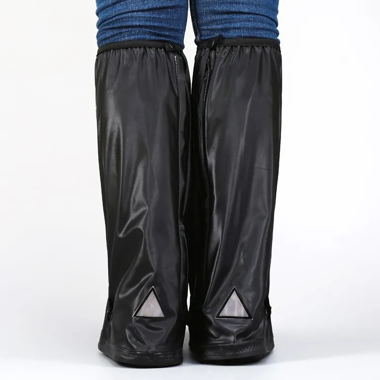 Foldable Custom Long Pattern Rainboots Portable Plastic Shoe Lightweight Outdoor Unisex Waterproof Raincoat Rain Boots Cover