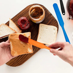 Cake Tool Food Grade Silicone Spatula Heat Resistant Soft One-piece Silicone Long Spatula Cream Long Spatula