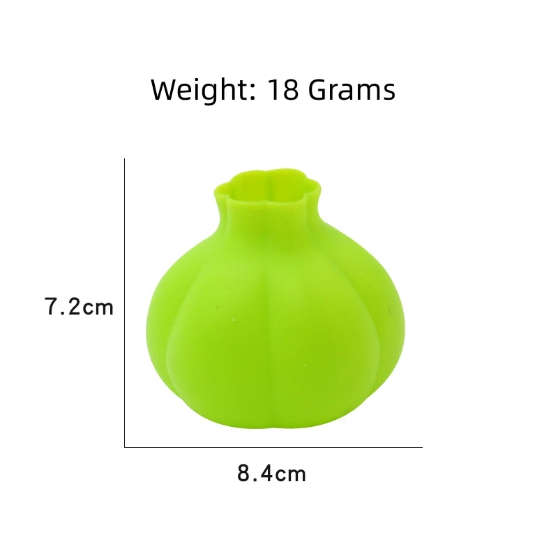 Flexible Green Kitchen Tools Silicone Garlic Roller Peeler Vegetable Skin Remover Garlic Shape Funny Easy Quick to Peel Reusable