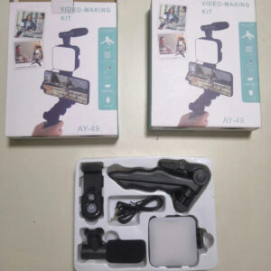 AY-49 Video-Making Kit Camera Phone Octopus Tripod Video Kit Led Light Microphone Tripod Hands Video Lighting Kit Selfie Stick