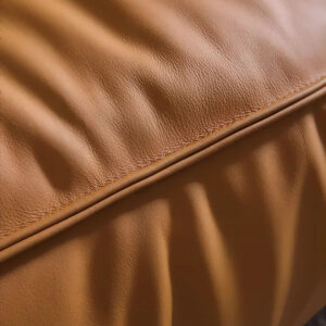 Italian Luxury Reversible Sectional Sofa — Genuine Leather Bubble Shape Modular Couch for Modern Living Rooms, Apartments & Villas