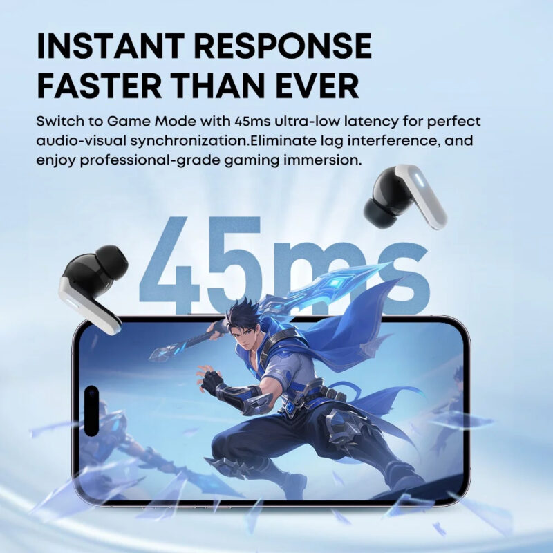 2025 APP Customization TWS Audifonos Gaming Wireless Earphone ANC Noise Cancelling Earbud 6.0 HiFi Ecouteur Bluetooth Headphones