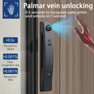 XSDTS CS40 Face Recognition Smart Lock Tuya Video Intercom WiFi Camera Fingerprint Door Lock with Multilingual