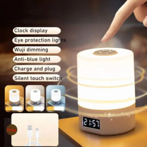 USB Chargeable LED Modern Sleep Lamp Clock Baby Night Light Touch Control Smart Home Product