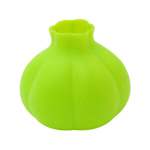 Flexible Green Kitchen Tools Silicone Garlic Roller Peeler Vegetable Skin Remover Garlic Shape Funny Easy Quick to Peel Reusable