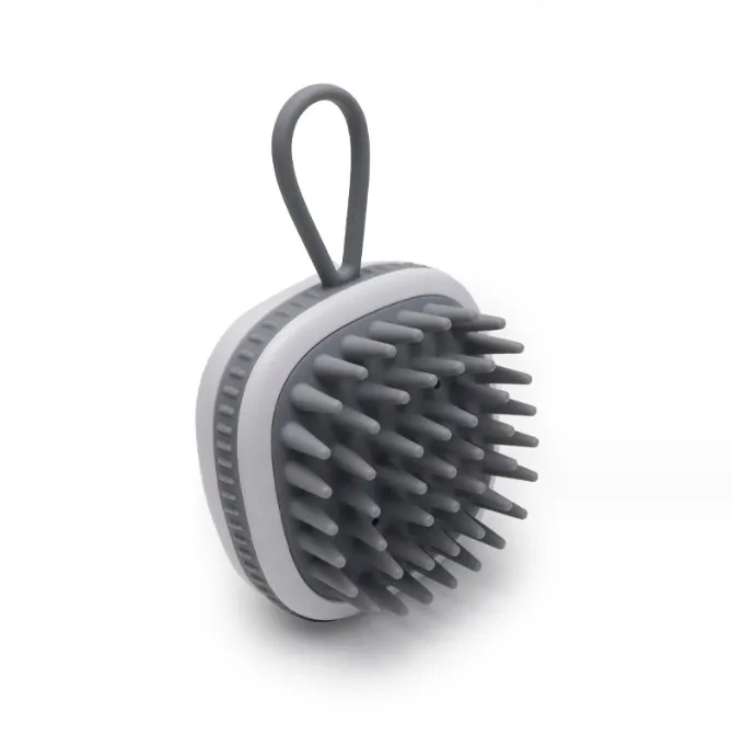 Hot Selling Silicone Scalp Massager Shampoo Brush Hair Scrubber with Soft Silicone Bristles Scalp Scrubber