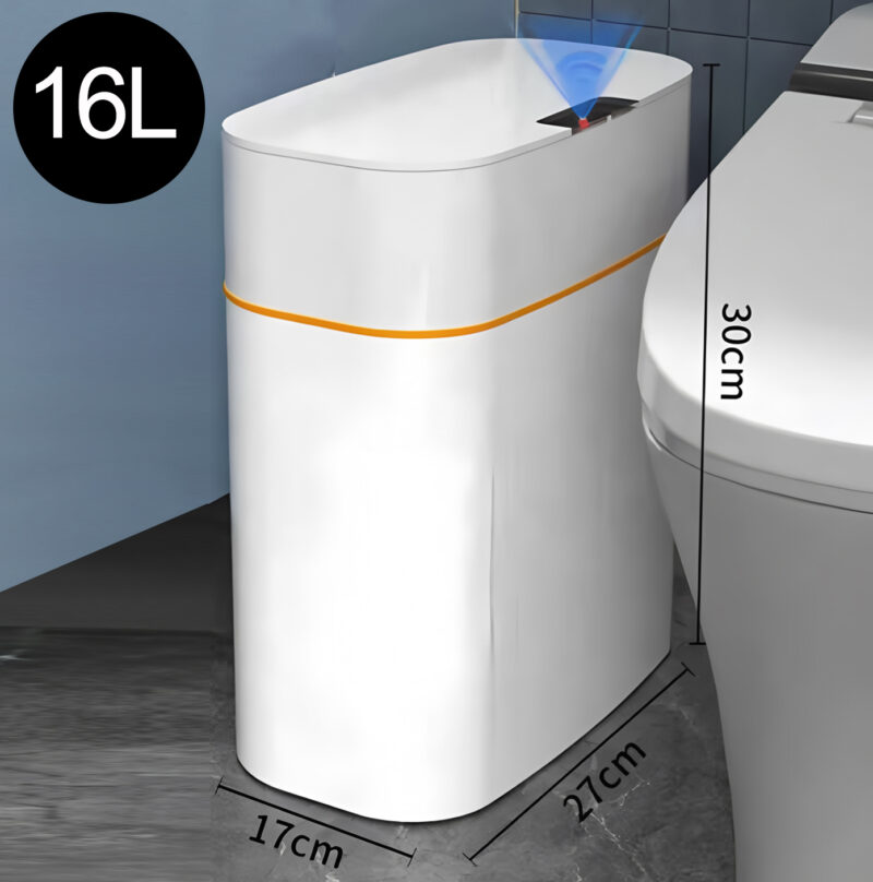 Automatic Waste Bins with Sensor for Indoor Household Waterproof Bathroom Dustbin Smart Home Products Smart Trash Can