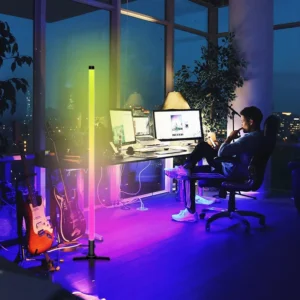 Indoor Home Decor Smart Corner Floor Standing Standard Lamp Lighting Modern Stand Floor Light LED RGB Floor Lamps