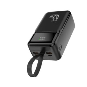 Real Capacity PD65W 50000mAh Power Bank 22.5W USB Outdoor Fast Charger Portable Phone Charger Large 65W Output Aluminum