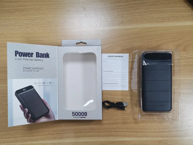 Smart Electronic Best Portable Battery Charger Power Bank 50000mah