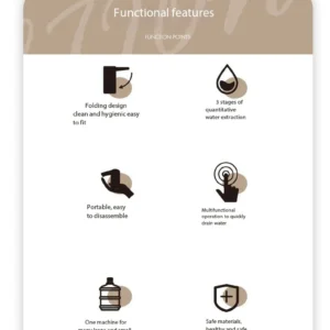 New Arrival Gadgets Smart Home Electric Water Pump Folding Automatic Drinking Water Bottle Dispenser