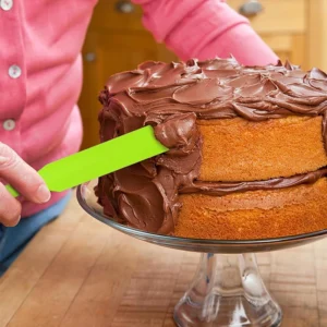 Cake Tool Food Grade Silicone Spatula Heat Resistant Soft One-piece Silicone Long Spatula Cream Long Spatula