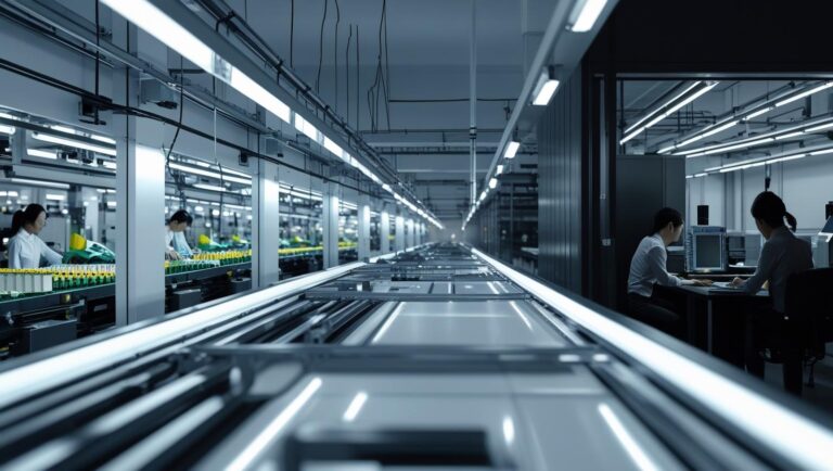 Primary-Featured-Image-Concept-The-Manufacturing-Deception-Revelation-Visual-Elements-composition-shows-a-modern-legitimate-factory