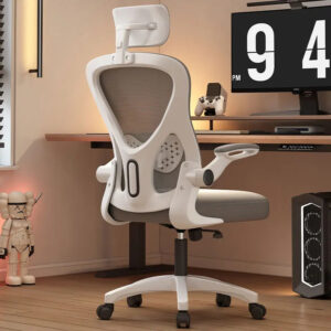 Wholesale Luxury Ergonomic Swivel Office Chair — Adjustable Mesh Fabric Computer Chair with Headrest, Lumbar Support & Modern Rocking Design