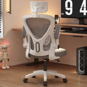 Wholesale Luxury Ergonomic Swivel Office Chair — Adjustable Mesh Fabric Computer Chair with Headrest, Lumbar Support & Modern Rocking Design