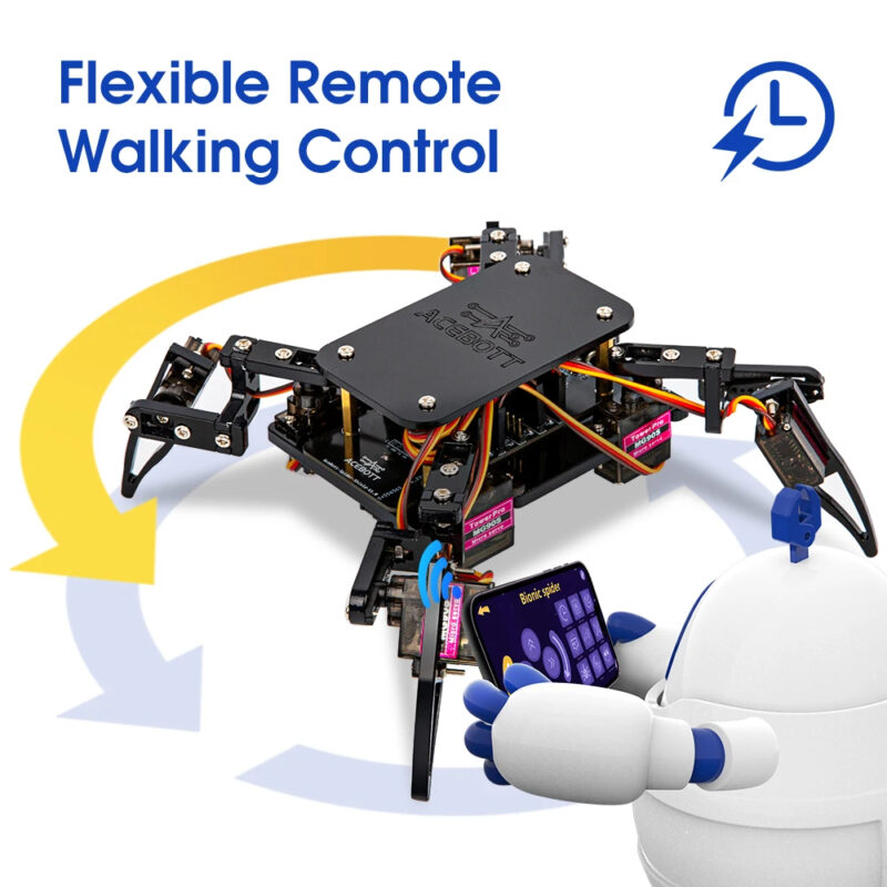 Spider Robotic Kits for Arduino Programming Professional ESP8266 Automation Robot Complete Educational Learning Electronic Kit