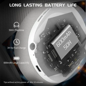 ATTACK SHARK L80PRO Wireless Gaming Headset Lightweight Headphones with 20ms Low Latency 3 Modes 300mAh Battery for Gaming